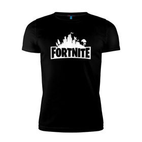 Мужская футболка премиум с принтом Fortnite в городе Новоалтайск, 92% хлопок, 8% лайкра | приталенный силуэт, круглый вырез ворота, длина до линии бедра, короткий рукав | Тематика изображения на принте: epic games | fort | fortnite battle | fortnite battle royale | fortnite royale | survival | королевский битва