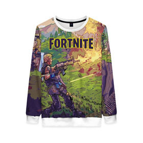 Женский свитшот 3D с принтом Fortnite Королевская битва в городе Новоалтайск, 100% полиэстер с мягким внутренним слоем | круглый вырез горловины, мягкая резинка на манжетах и поясе, свободная посадка по фигуре | epic games | fort | fortnite battle | fortnite battle royale | fortnite royale | survival | королевский битва