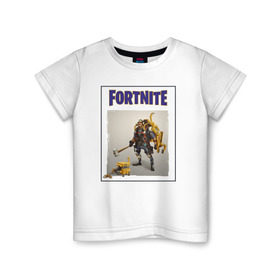 Детская футболка хлопок с принтом Fortnite IV в городе Новоалтайск, 100% хлопок | круглый вырез горловины, полуприлегающий силуэт, длина до линии бедер | Тематика изображения на принте: epic games | fort | fortnite battle | fortnite battle royale | fortnite royale | survival | королевский битва
