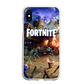 Чехол для iPhone XS Max матовый с принтом Fortnite massacre в городе Новоалтайск, Силикон | Область печати: задняя сторона чехла, без боковых панелей | epic games | fort | fortnite battle | fortnite battle royale | fortnite royale | survival | королевский битва