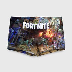 Детские купальные плавки 3D с принтом Fortnite massacre в городе Новоалтайск, Полиэстер 85%, Спандекс 15% | Слитный крой, подклад по переду изделия, узкие бретели | Тематика изображения на принте: epic games | fort | fortnite battle | fortnite battle royale | fortnite royale | survival | королевский битва