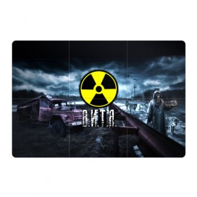 Магнитный плакат 3Х2 с принтом S.T.A.L.K.E.R. - В.И.Т.Я в городе Новоалтайск, Полимерный материал с магнитным слоем | 6 деталей размером 9*9 см | stalker | виктор | витек | витя | волки | грузовик | имя | мрак | припять | птицы | радиация | сталкер | чернобыль