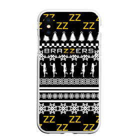 Чехол для iPhone XS Max матовый с принтом BRAZZERS НОВОГОДНИЙ БРАЗЗЕРС в городе Новоалтайск, Силикон | Область печати: задняя сторона чехла, без боковых панелей | brand | brazzers | fake taxi | faketaxi | hub | mode | new year | playboy | бразерс | бренд | мода | новогодний | новогодний brazzers | новогодний браззерс | новый год | фейк такси