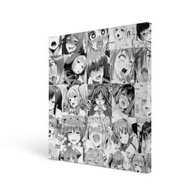 Холст квадратный с принтом Faces from Hentai в городе Новоалтайск, 100% ПВХ |  | ahegao | anime | kodome | manga | senpai | аниме | анимэ | ахегао | кодоме | манга | меха | сенпай | юри | яой