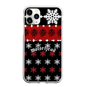 Чехол для iPhone 11 Pro матовый с принтом Праздничный Motorhead в городе Новоалтайск, Силикон |  | Тематика изображения на принте: larry wallis | lucas fox | motorhead | motrhead | группа | знак | красный | кэмпбелл | лемми | метал | микки ди | моторхед | надпись | новогодний | новый год | праздник | рождество | рок | снежинки | тейлор | фил | хард