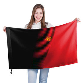 Флаг 3D с принтом F.C.M.U 2018 Creative Uniform в городе Новоалтайск, 100% полиэстер | плотность ткани — 95 г/м2, размер — 67 х 109 см. Принт наносится с одной стороны | fc | manchester united | манчестер юнайтед | спорт | спортивные | фк | футбол | футбольный клуб