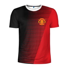 Мужская футболка 3D спортивная с принтом F.C.M.U 2018 Creative Uniform в городе Новоалтайск, 100% полиэстер с улучшенными характеристиками | приталенный силуэт, круглая горловина, широкие плечи, сужается к линии бедра | fc | manchester united | манчестер юнайтед | спорт | спортивные | фк | футбол | футбольный клуб