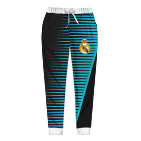 Женские брюки 3D с принтом Real Madrid Creative uniform в городе Новоалтайск, полиэстер 100% | прямой крой, два кармана без застежек по бокам, с мягкой трикотажной резинкой на поясе и по низу штанин. В поясе для дополнительного комфорта — широкие завязки | fc | real madrid | реал мадрид | спорт | спортивные | фк | футбол | футбольный клуб