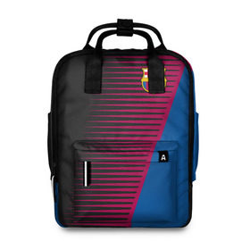 Женский рюкзак 3D с принтом FC Barca 2018 Creative uniform в городе Новоалтайск, 100% полиэстер | лямки с регулируемой длиной, сверху ручки, чтобы рюкзак нести как сумку. Основное отделение закрывается на молнию, как и внешний карман. Внутри два дополнительных кармана, один из которых закрывается на молнию. По бокам два дополнительных кармашка, куда поместится маленькая бутылочка
 | fc | fc barcelona | fcb | барселона | спорт | спортивные | фк | футбол | футбольный клуб