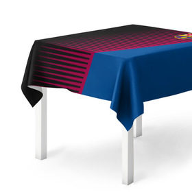 Скатерть 3D с принтом FC Barca 2018 Creative uniform в городе Новоалтайск, 100% полиэстер (ткань не мнется и не растягивается) | Размер: 150*150 см | fc | fc barcelona | fcb | барселона | спорт | спортивные | фк | футбол | футбольный клуб