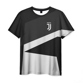 Мужская футболка 3D с принтом Juventus 2018 Geometry Sport в городе Новоалтайск, 100% полиэфир | прямой крой, круглый вырез горловины, длина до линии бедер | fc | juventus | спорт | спортивные | фк | футбол | футбольный клуб | ювентус