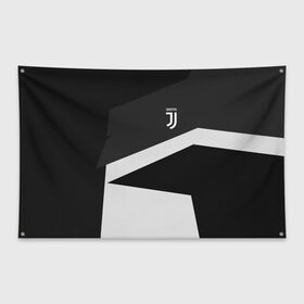 Флаг-баннер с принтом Juventus 2018 Geometry Sport в городе Новоалтайск, 100% полиэстер | размер 67 х 109 см, плотность ткани — 95 г/м2; по краям флага есть четыре люверса для крепления | fc | juventus | спорт | спортивные | фк | футбол | футбольный клуб | ювентус
