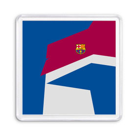 Магнит 55*55 с принтом FC Barca 2018 Geometry Sport в городе Новоалтайск, Пластик | Размер: 65*65 мм; Размер печати: 55*55 мм | fc | fc barcelona | fcb | барселона | спорт | спортивные | фк | футбол | футбольный клуб