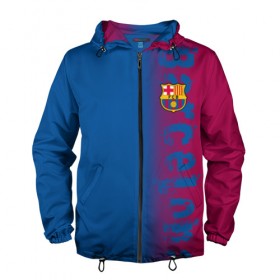 Мужская ветровка 3D с принтом FC Barca 2018 Original в городе Новоалтайск, 100% полиэстер | подол и капюшон оформлены резинкой с фиксаторами, два кармана без застежек по бокам, один потайной карман на груди | fc | fc barcelona | fcb | барселона | спорт | спортивные | фк | футбол | футбольный клуб