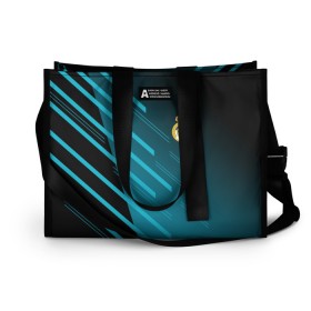 Сумка-шоппер 3D с принтом Real Madrid Creative uniform в городе Новоалтайск, 100% полиэстер | застегивается на металлическую кнопку; внутренний карман застегивается на молнию. Стенки укреплены специальным мягким материалом, чтобы защитить содержимое от несильных ударов
 | fc | real madrid | реал мадрид | спорт | спортивные | фк | футбол | футбольный клуб