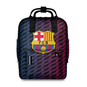 Женский рюкзак 3D с принтом FC Barca 2018 Creative uniform в городе Новоалтайск, 100% полиэстер | лямки с регулируемой длиной, сверху ручки, чтобы рюкзак нести как сумку. Основное отделение закрывается на молнию, как и внешний карман. Внутри два дополнительных кармана, один из которых закрывается на молнию. По бокам два дополнительных кармашка, куда поместится маленькая бутылочка
 | fc | fc barcelona | fcb | барселона | спорт | спортивные | фк | футбол | футбольный клуб