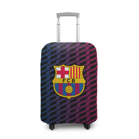Чехол для чемодана 3D с принтом FC Barca 2018 Creative uniform в городе Новоалтайск, 86% полиэфир, 14% спандекс | двустороннее нанесение принта, прорези для ручек и колес | fc | fc barcelona | fcb | барселона | спорт | спортивные | фк | футбол | футбольный клуб