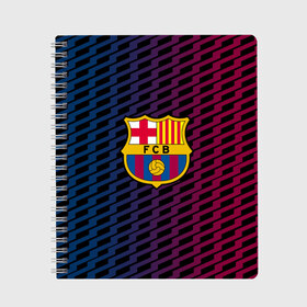Тетрадь с принтом FC Barca 2018 Creative uniform в городе Новоалтайск, 100% бумага | 48 листов, плотность листов — 60 г/м2, плотность картонной обложки — 250 г/м2. Листы скреплены сбоку удобной пружинной спиралью. Уголки страниц и обложки скругленные. Цвет линий — светло-серый
 | fc | fc barcelona | fcb | барселона | спорт | спортивные | фк | футбол | футбольный клуб