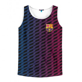 Мужская майка 3D с принтом FC Barca 2018 Creative uniform в городе Новоалтайск, 100% полиэстер | круглая горловина, приталенный силуэт, длина до линии бедра. Пройма и горловина окантованы тонкой бейкой | fc | fc barcelona | fcb | барселона | спорт | спортивные | фк | футбол | футбольный клуб