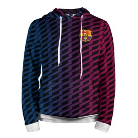 Мужская толстовка 3D с принтом FC Barca 2018 Creative uniform в городе Новоалтайск, 100% полиэстер | двухслойный капюшон со шнурком для регулировки, мягкие манжеты на рукавах и по низу толстовки, спереди карман-кенгуру с мягким внутренним слоем. | Тематика изображения на принте: fc | fc barcelona | fcb | барселона | спорт | спортивные | фк | футбол | футбольный клуб