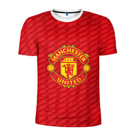 Мужская футболка 3D спортивная с принтом F.C.M.U 2018 Creative Uniform в городе Новоалтайск, 100% полиэстер с улучшенными характеристиками | приталенный силуэт, круглая горловина, широкие плечи, сужается к линии бедра | fc | manchester united | манчестер юнайтед | спорт | спортивные | фк | футбол | футбольный клуб