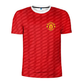 Мужская футболка 3D спортивная с принтом F.C.M.U 2018 Creative Uniform в городе Новоалтайск, 100% полиэстер с улучшенными характеристиками | приталенный силуэт, круглая горловина, широкие плечи, сужается к линии бедра | fc | manchester united | манчестер юнайтед | спорт | спортивные | фк | футбол | футбольный клуб