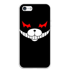 Чехол для iPhone 5/5S матовый с принтом Monokuma Black в городе Новоалтайск, Силикон | Область печати: задняя сторона чехла, без боковых панелей | danganronpa | monokuma | данганронпа | монокума