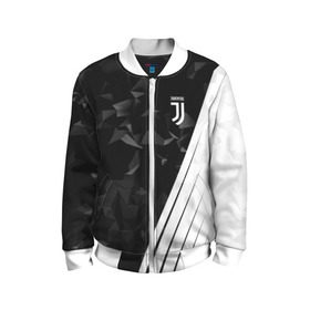 Детский бомбер 3D с принтом Juventus 2018 Abstract в городе Новоалтайск, 100% полиэстер | застегивается на молнию, по бокам два кармана без застежек, мягкие манжеты, по низу бомбера и на воротнике — эластичная резинка | fly emirates | juventus | ronaldo | клуб | линии | мода | модные | мяч | реал мадрид | спорт | спортивные | стиль | футбол | футбольный клуб | экстрим | эмблема | ювентус