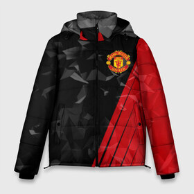 Мужская зимняя куртка 3D с принтом F C M U 2018 Abstract uniform в городе Новоалтайск, верх — 100% полиэстер; подкладка — 100% полиэстер; утеплитель — 100% полиэстер | длина ниже бедра, свободный силуэт Оверсайз. Есть воротник-стойка, отстегивающийся капюшон и ветрозащитная планка. 

Боковые карманы с листочкой на кнопках и внутренний карман на молнии. | fc | manchester united | манчестер юнайтед | спорт | спортивные | фк | футбол | футбольный клуб