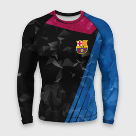 Мужской рашгард 3D с принтом FC BARCELONA в городе Новоалтайск,  |  | fc | fc barcelona | fcb | барселона | спорт | спортивные | фк | футбол | футбольный клуб