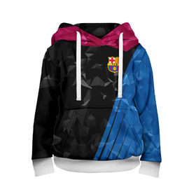 Детская толстовка 3D с принтом FC Barca 2018 Creative uniform в городе Новоалтайск, 100% полиэстер | двухслойный капюшон со шнурком для регулировки, мягкие манжеты на рукавах и по низу толстовки, спереди карман-кенгуру с мягким внутренним слоем | fc | fc barcelona | fcb | барселона | спорт | спортивные | фк | футбол | футбольный клуб