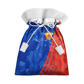 Подарочный 3D мешок с принтом RUSSIA - Tricolor Collection в городе Новоалтайск, 100% полиэстер | Размер: 29*39 см | russia | герб | россия | триколор | флаг