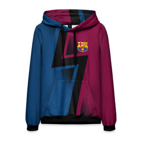 Мужская толстовка 3D с принтом FC Barca 2018 Creative uniform в городе Новоалтайск, 100% полиэстер | двухслойный капюшон со шнурком для регулировки, мягкие манжеты на рукавах и по низу толстовки, спереди карман-кенгуру с мягким внутренним слоем. | Тематика изображения на принте: fc | fc barcelona | fcb | барселона | спорт | спортивные | фк | футбол | футбольный клуб