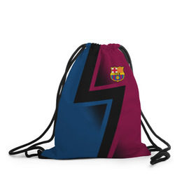 Рюкзак-мешок 3D с принтом FC Barca 2018 Creative uniform в городе Новоалтайск, 100% полиэстер | плотность ткани — 200 г/м2, размер — 35 х 45 см; лямки — толстые шнурки, застежка на шнуровке, без карманов и подкладки | Тематика изображения на принте: fc | fc barcelona | fcb | барселона | спорт | спортивные | фк | футбол | футбольный клуб