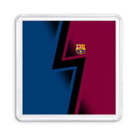 Магнит 55*55 с принтом FC Barca 2018 Creative uniform в городе Новоалтайск, Пластик | Размер: 65*65 мм; Размер печати: 55*55 мм | Тематика изображения на принте: fc | fc barcelona | fcb | барселона | спорт | спортивные | фк | футбол | футбольный клуб
