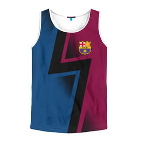 Мужская майка 3D с принтом FC Barca 2018 Creative uniform в городе Новоалтайск, 100% полиэстер | круглая горловина, приталенный силуэт, длина до линии бедра. Пройма и горловина окантованы тонкой бейкой | fc | fc barcelona | fcb | барселона | спорт | спортивные | фк | футбол | футбольный клуб