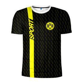 Мужская футболка 3D спортивная с принтом FC Borussia 2018 Sport в городе Новоалтайск, 100% полиэстер с улучшенными характеристиками | приталенный силуэт, круглая горловина, широкие плечи, сужается к линии бедра | Тематика изображения на принте: боруссия | дортмунд