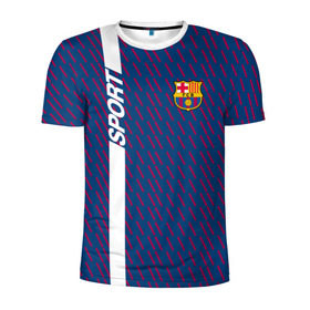 Мужская футболка 3D спортивная с принтом FC Barca 2018 Creative uniform в городе Новоалтайск, 100% полиэстер с улучшенными характеристиками | приталенный силуэт, круглая горловина, широкие плечи, сужается к линии бедра | fc | fc barcelona | fcb | барселона | спорт | спортивные | фк | футбол | футбольный клуб