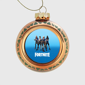 Стеклянный ёлочный шар с принтом Fortnite в городе Новоалтайск, Стекло | Диаметр: 80 мм | fortnite | фортнайт