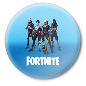 Значок с принтом Fortnite в городе Новоалтайск,  металл | круглая форма, металлическая застежка в виде булавки | Тематика изображения на принте: fortnite | фортнайт