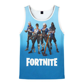 Мужская майка 3D с принтом Fortnite в городе Новоалтайск, 100% полиэстер | круглая горловина, приталенный силуэт, длина до линии бедра. Пройма и горловина окантованы тонкой бейкой | fortnite | фортнайт