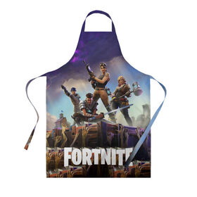 Фартук 3D с принтом Fortnite в городе Новоалтайск, 100% полиэстер | общий размер — 65 х 85 см, ширина нагрудника — 26 см, горловина — 53 см, длина завязок — 54 см, общий обхват в поясе — 173 см. Принт на завязках и на горловине наносится с двух сторон, на основной части фартука — только с внешней стороны | fortnite | фортнайт