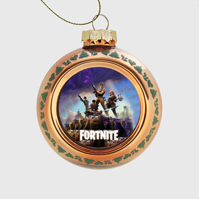 Стеклянный ёлочный шар с принтом Fortnite в городе Новоалтайск, Стекло | Диаметр: 80 мм | fortnite | фортнайт
