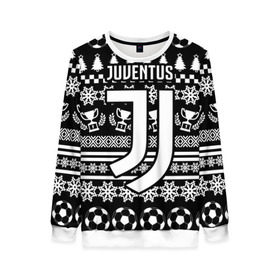 Женский свитшот 3D с принтом Juventus 2018 Новогодний в городе Новоалтайск, 100% полиэстер с мягким внутренним слоем | круглый вырез горловины, мягкая резинка на манжетах и поясе, свободная посадка по фигуре | fc | juventus | спорт | спортивные | фк | футбол | футбольный клуб | ювентус
