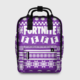 Женский рюкзак 3D с принтом Свитер Fortnite в городе Новоалтайск, 100% полиэстер | лямки с регулируемой длиной, сверху ручки, чтобы рюкзак нести как сумку. Основное отделение закрывается на молнию, как и внешний карман. Внутри два дополнительных кармана, один из которых закрывается на молнию. По бокам два дополнительных кармашка, куда поместится маленькая бутылочка
 | 2020 | christmas | fortnite | happy new year | llama | marry christmas | new year | snow | winter | новогодний | новый год | снег | фортнайт