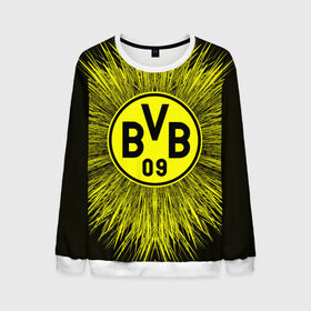 Мужской свитшот 3D с принтом FC Borussia 2018 Abstract в городе Новоалтайск, 100% полиэстер с мягким внутренним слоем | круглый вырез горловины, мягкая резинка на манжетах и поясе, свободная посадка по фигуре | Тематика изображения на принте: боруссия | дортмунд