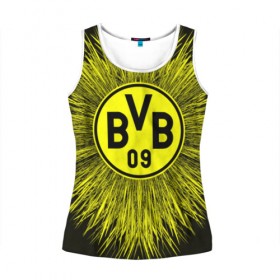 Женская майка 3D с принтом FC Borussia 2018 Abstract в городе Новоалтайск, 100% полиэстер | круглая горловина, прямой силуэт, длина до линии бедра | боруссия | дортмунд