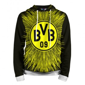 Мужская толстовка 3D с принтом FC Borussia 2018 Abstract в городе Новоалтайск, 100% полиэстер | двухслойный капюшон со шнурком для регулировки, мягкие манжеты на рукавах и по низу толстовки, спереди карман-кенгуру с мягким внутренним слоем. | боруссия | дортмунд