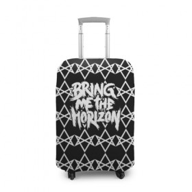 Чехол для чемодана 3D с принтом Bring Me the Horizon в городе Новоалтайск, 86% полиэфир, 14% спандекс | двустороннее нанесение принта, прорези для ручек и колес | bmth | bring me the horizon | альтернативный метал | альтернативный рок | бмтх | бмтш | группа | достань для меня горизонт | дэткор | метал | рок | электроник рок