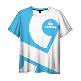 Мужская футболка 3D с принтом cs:go - Cloud 9 (2018 Style) в городе Новоалтайск, 100% полиэфир | прямой крой, круглый вырез горловины, длина до линии бедер | Тематика изображения на принте: 0x000000123 | 9 | cloud9 | csgo | клауд | кс го